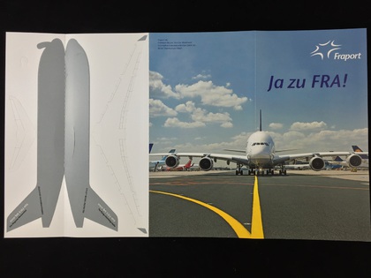 Werbemittel zur Imagekampagne des Frankfurter Flughafens