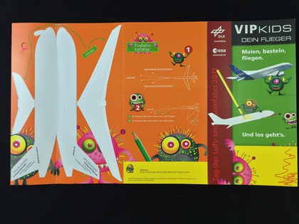 Give Aways für Kinder auf der Open-House-Veranstaltung des DLR in Köln